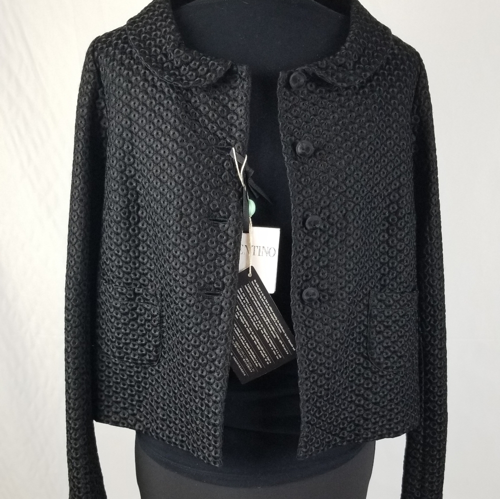NWT Valentino Size 6 Perfect Little Black Jacket